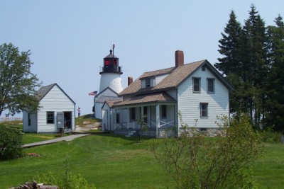 Burnt Island House and tower